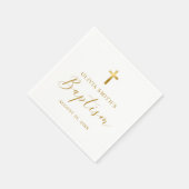 Modern minimalistisch scriptaptisme servet (Hoek)