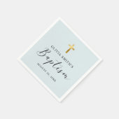 Modern minimalistisch scriptaptisme servet (Hoek)