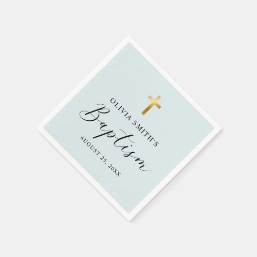 Modern minimalistisch scriptaptisme servet (Hoek)