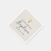 Modern minimalistisch scriptaptisme servet (Hoek)