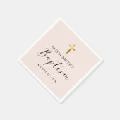 Modern minimalistisch scriptaptisme servet (Hoek)