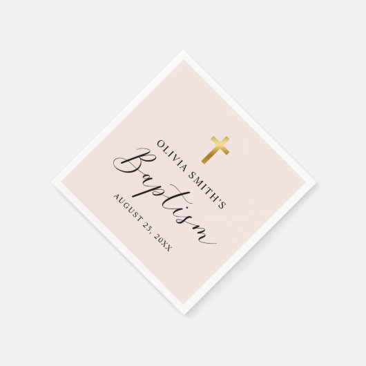 Modern minimalistisch scriptaptisme servet (Hoek)