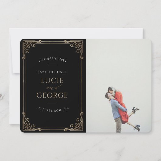 Modern minimalistisch sierlijk Lijst sparen de Dat (Voorkant)