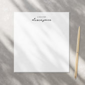 Modern Minimalistisch Signature Script Monogram Notitieblok