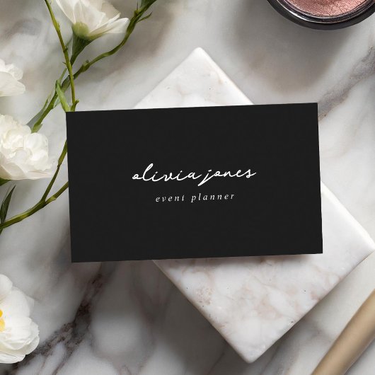 Modern Minimalistisch Signature Script Visitekaart Visitekaartje