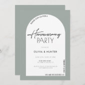 Modern minimalistisch sloophuis kaart (Voorkant / Achterkant)