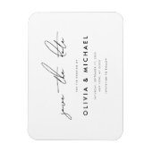 Modern minimalistisch sparen de Datum Magneet (Verticaal)