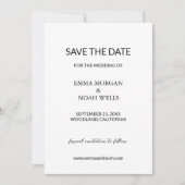 Modern minimalistisch sparen de Datum Save The Date (Voorkant)