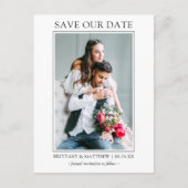 Modern minimalistisch sparen onze foto van het Dat Briefkaart (Voorkant)