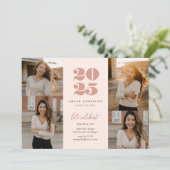 Modern minimalistisch stijgend Afstudeerder | Blus Kaart (Staand voorkant)