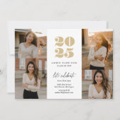 Modern minimalistisch stijgend Afstudeerder | Goud Kaart (Voorkant)