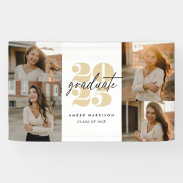 Modern minimalistisch stijgend Afstudeerder | Goud Spandoek