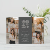 Modern minimalistisch stijgend Afstudeerder | Hout Kaart (Staand voorkant)