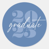 Modern minimalistisch stijgend Afstudeerder | Roya Ronde Sticker (Voorkant)