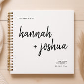 Modern minimalistisch | Stijlvol script Simple Wed Notitieboek