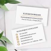 Modern minimalistisch stijlvol visitekaartje