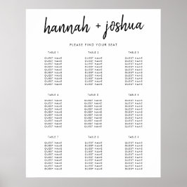 Modern minimalistisch | Stijlvol weddenschap Poster