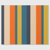  modern minimalistisch streeppatroon cadeaupapier (Vlak)