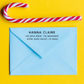 Modern minimalistisch terugkeeradres Rubber Stamp Zelfinktende Stempel