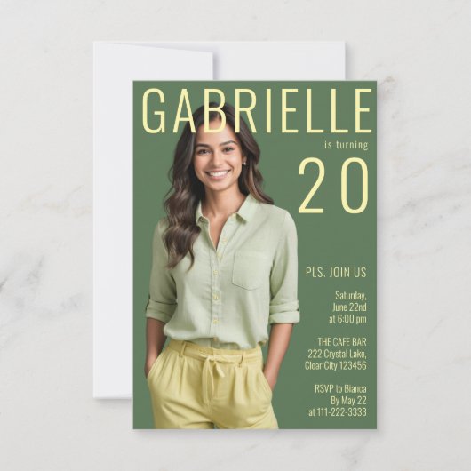 Modern minimalistisch tijdschrift geïnspireerd op  kaart (Voorkant)