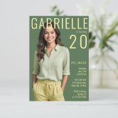 Modern minimalistisch tijdschrift geïnspireerd op  kaart (Staand voorkant)