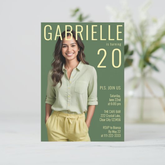 Modern minimalistisch tijdschrift geïnspireerd op  kaart (Staand voorkant)