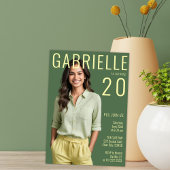 Modern minimalistisch tijdschrift geïnspireerd op kaart