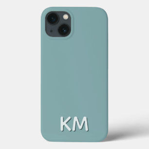 Modern minimalistisch Tonal Monogram Case-Mate iPhone Case