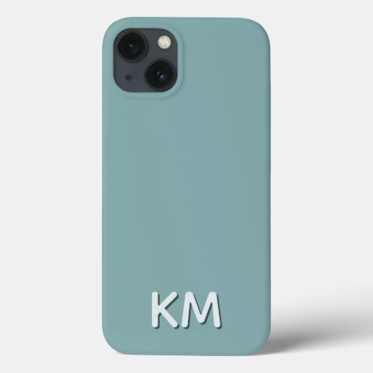 Modern minimalistisch Tonal Monogram Case-Mate iPhone Case (Achterkant)