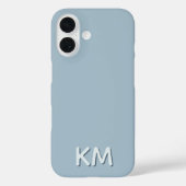 Modern minimalistisch Tonal Monogram Case-Mate iPhone Case (Achterkant)