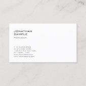 Modern minimalistisch traditioneel grafisch goud visitekaartje (Achterkant)