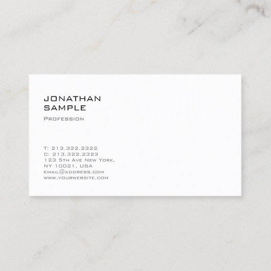 Modern minimalistisch traditioneel grafisch goud visitekaartje (Achterkant)