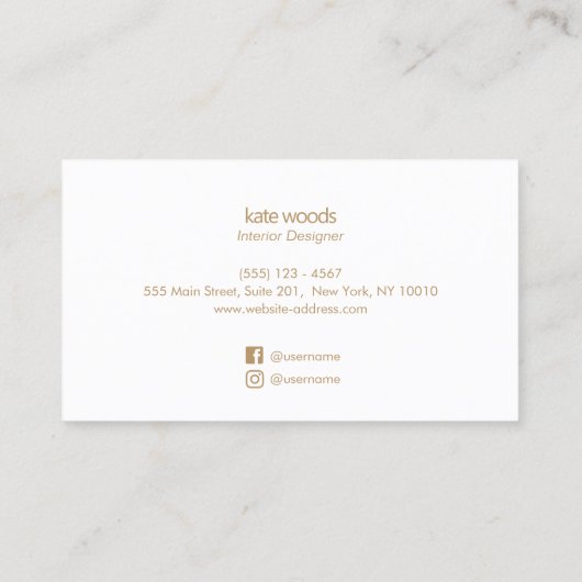 Modern minimalistisch transparant lichtblauw visitekaartje (Achterkant)