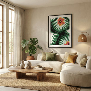 Modern minimalistisch trendy artistiek kleurrijk p poster