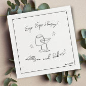 Modern minimalistisch Trendy Cocktail Sip Hooray Servet