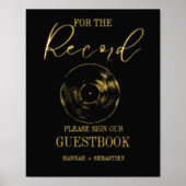 Modern minimalistisch trouwrecord gastenboek (Voorkant)