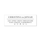 Modern minimalistisch Typografiesvouwadres Zelfinktende Stempel (Design)