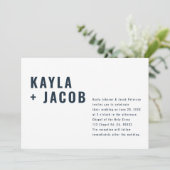 Modern + Minimalistisch uitnodigen voor een Typogr Kaart (Staand voorkant)