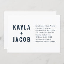 Modern + Minimalistisch uitnodigen voor een Typogr