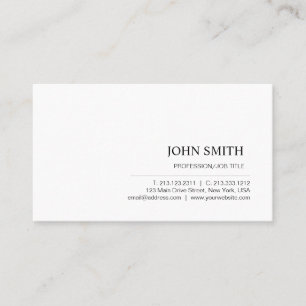 Modern minimalistisch vakgebied visitekaartje