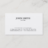 Modern minimalistisch vakgebied visitekaartje (Voorkant)