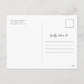 Modern minimalistisch vastgoedbedrijf feestdagenkaart (Achterkant)