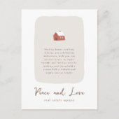 Modern minimalistisch vastgoedbedrijf feestdagenkaart (Voorkant)