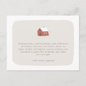 Modern minimalistisch vastgoedbedrijf feestdagenkaart (Voorkant)