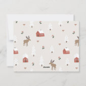 Modern minimalistisch vastgoedbedrijf feestdagenkaart (Achterkant)