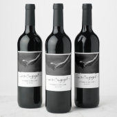 Modern Minimalistisch Verloven met foto  Wijn Etiket (Flessen)