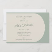 Modern minimalistisch Verloving voor kleurenblokpa Kaart (Voorkant)