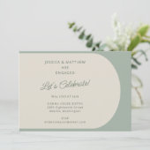 Modern minimalistisch Verloving voor kleurenblokpa Kaart (Staand voorkant)