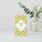 Modern minimalistisch verticaal bloemenpatroon visitekaartje (Staand voorkant)