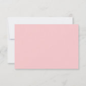 Modern Minimalistisch vet rood en roze bruiloft RSVP Kaartje (Achterkant)